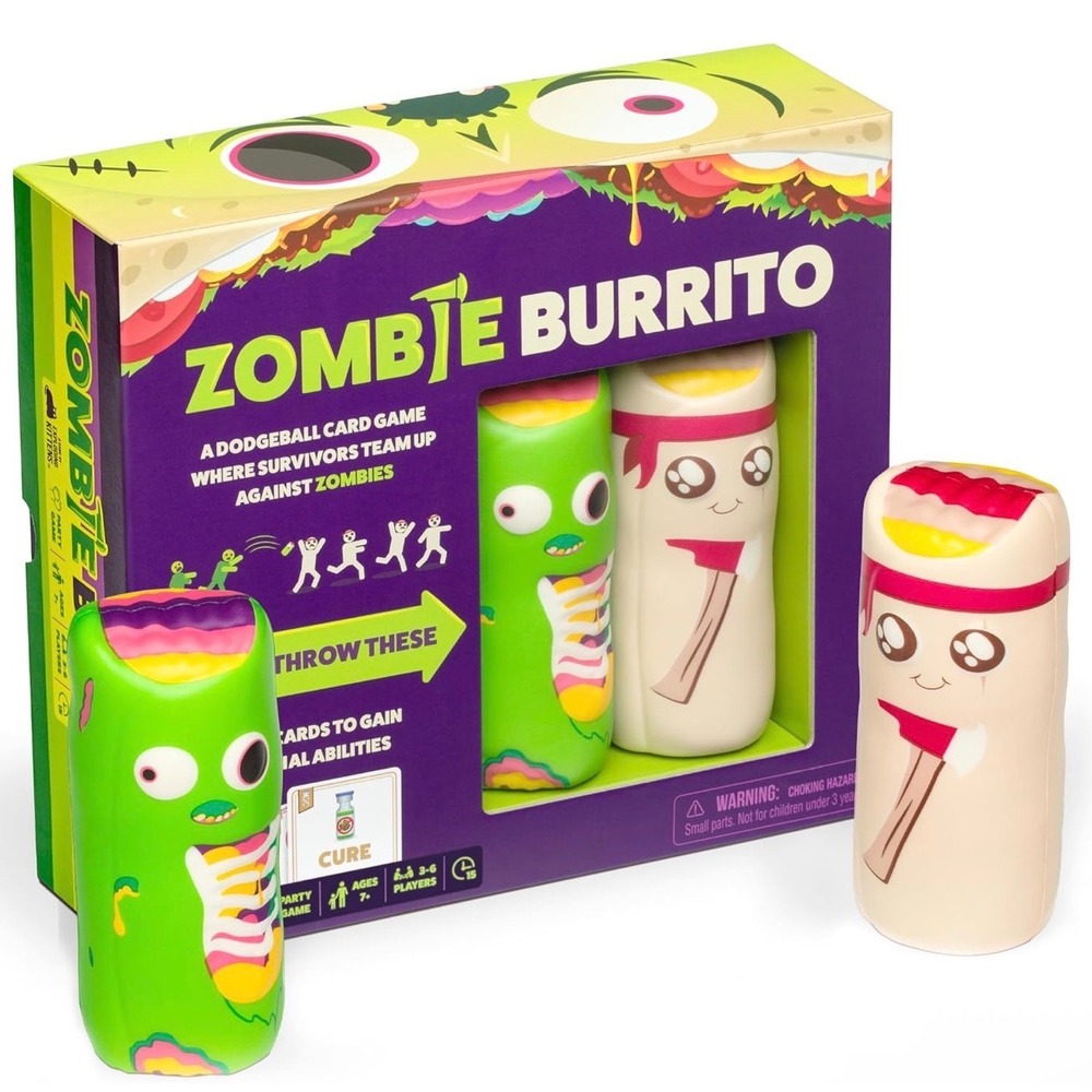Exploding Kittens Zombie Burrito Dodgeball Card Game Party Game Ages 7+ NEW